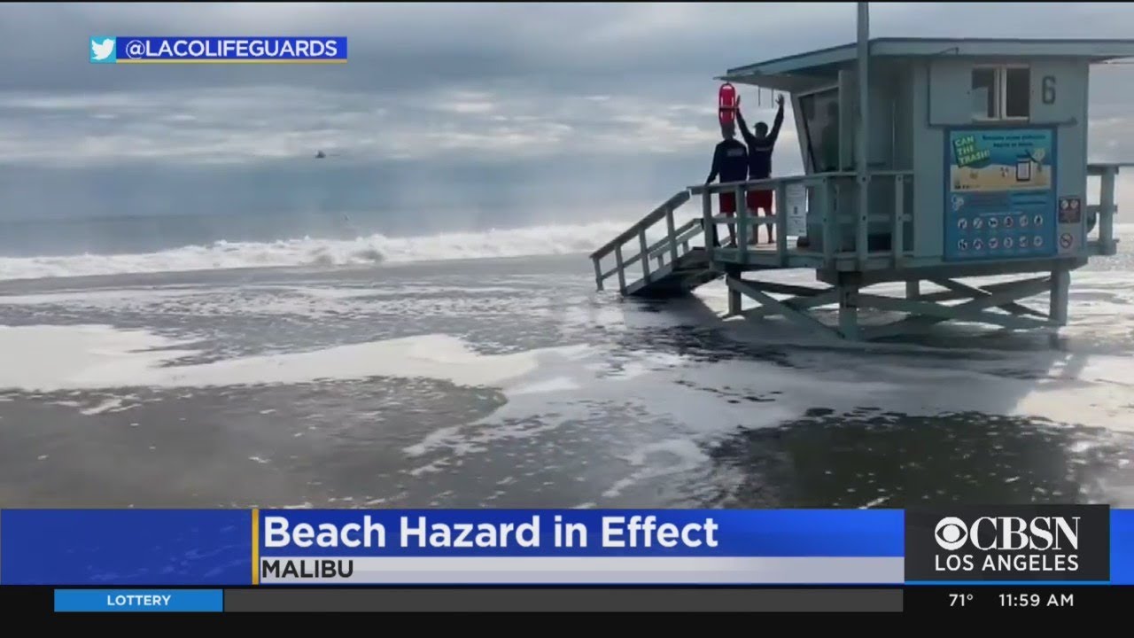 South Swell Prompts Beach Hazard Statement | CBS Los Angeles