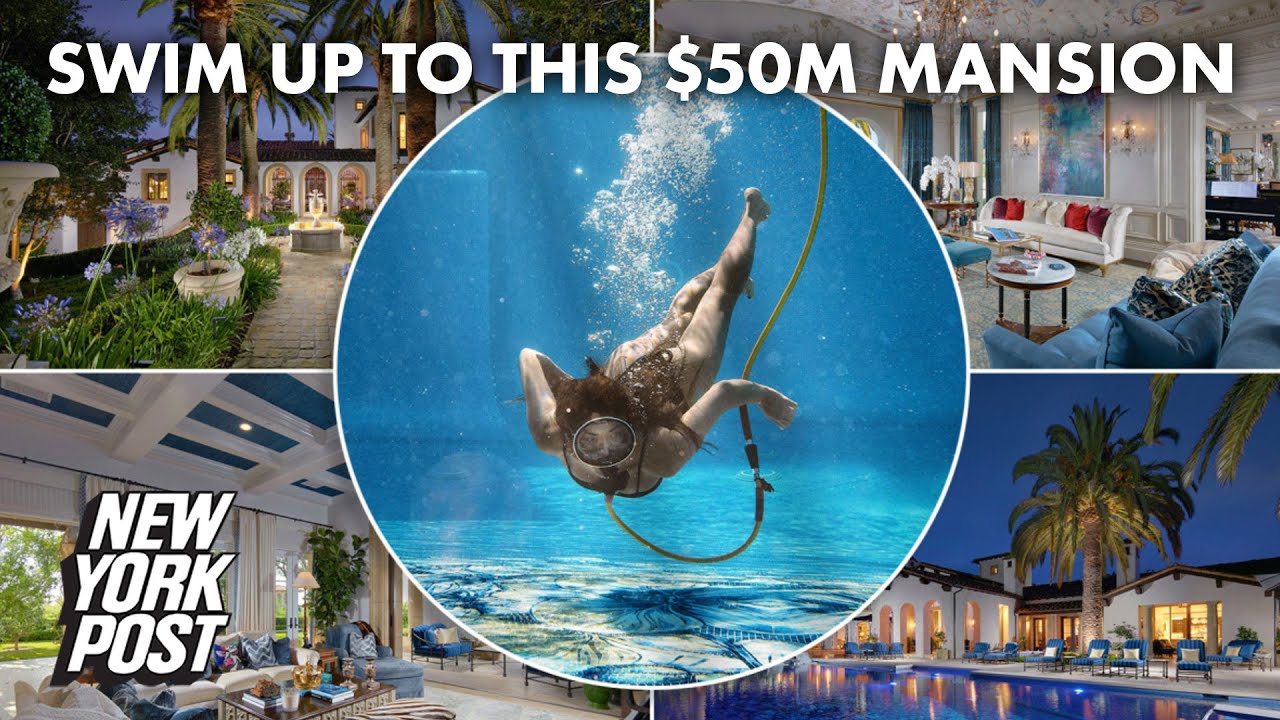 Swim City! Party underwater in this M California mansion | New York Post