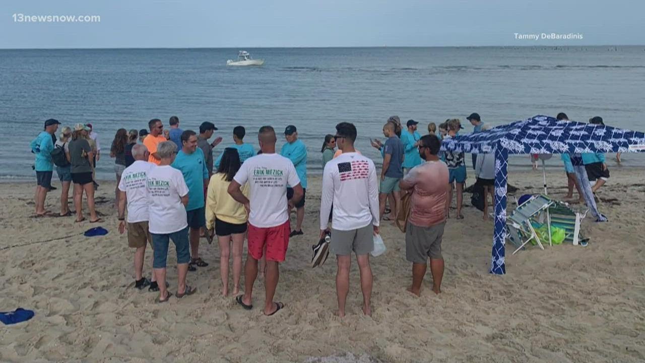 Weather Interferes with Memorial Swim for Trucker Who Died in CBBT Crash, but Friendsâ€™ Spirit Remain | 13News Now