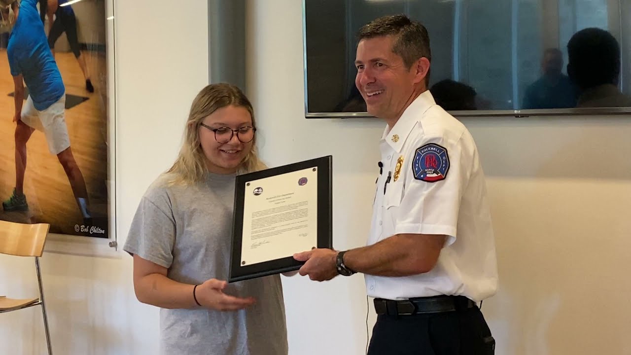 YMCA Lifesaving Fire Chief Rockwall Kenneth Cullins | JER Chilton YMCA Rockwall