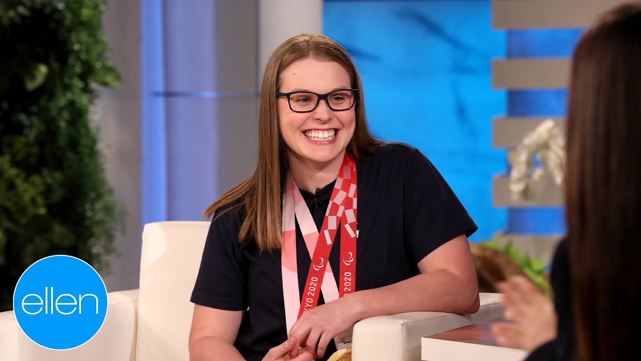 Paralympian Swimmer Morgan Stickney Gets Inspiring Message From Katie Ledecky | The Ellen Show