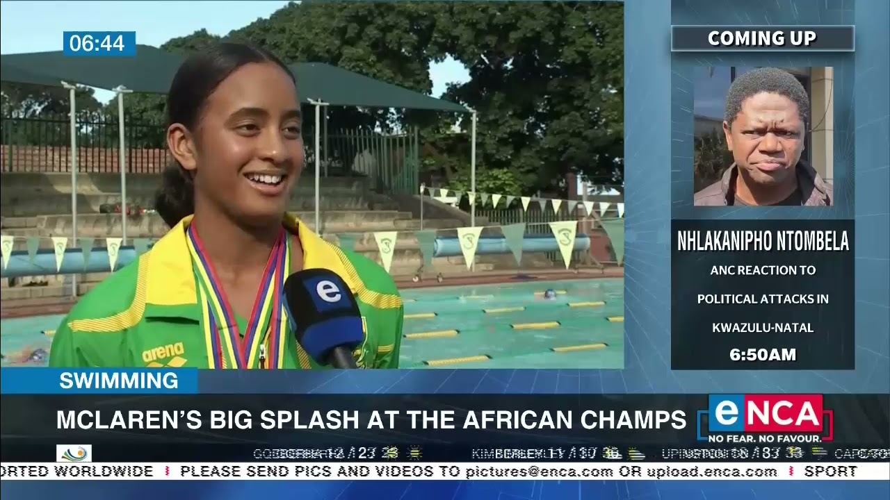 Swimming | McLarenâ€™s Big Splash at African Championships