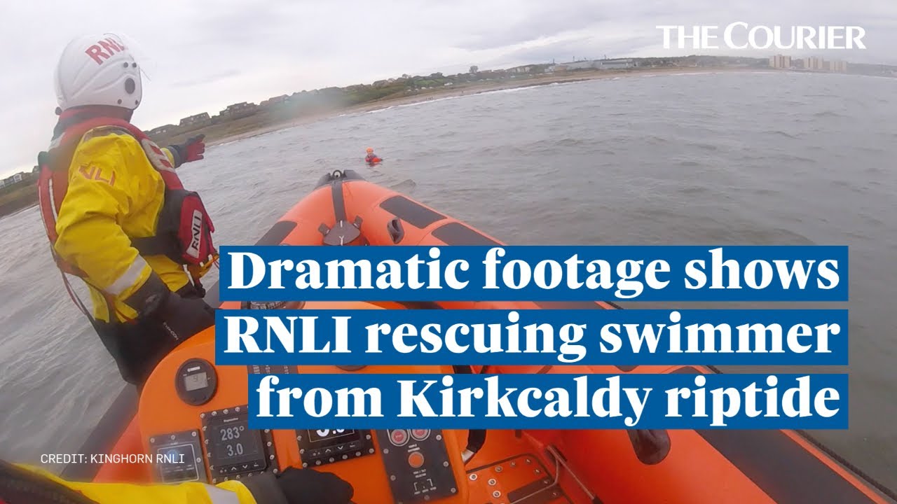 Dramatic Footage Shows Moment Swimmer Was Rescued From Rip Tide at Kirkcaldy | The Courier