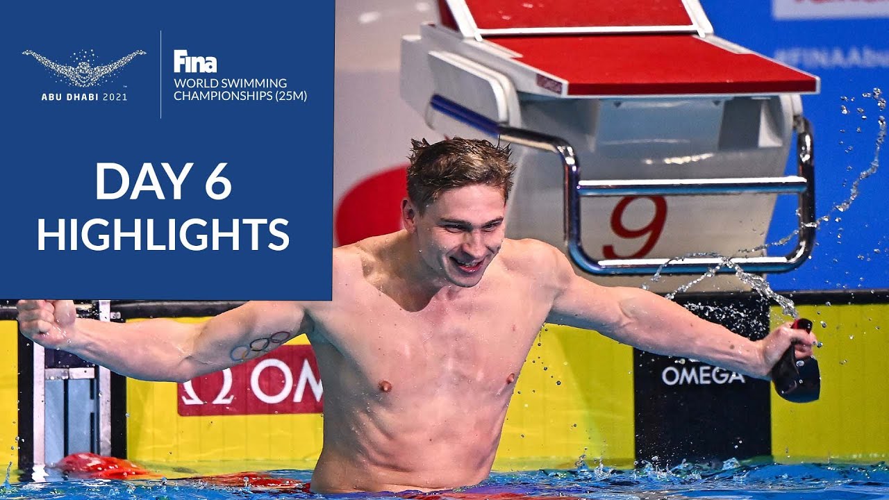 Highlights Day 6 Abu Dhabi 2021 FINA Swimming World Championships (25m) Swimmers Daily