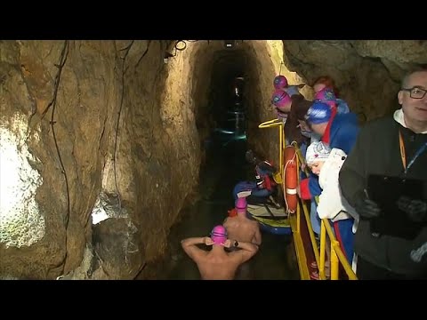 Brave Swimmers Take Part in Polandâ€™s First Underground Relay | Euronews