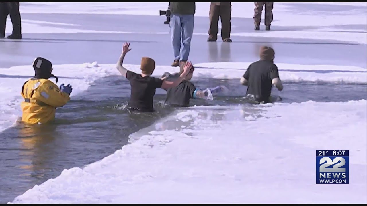 Brave Swimmers Take â€œPenguin Plungeâ€ in Westfieldâ€™s Hampton Ponds | WWLP-22News