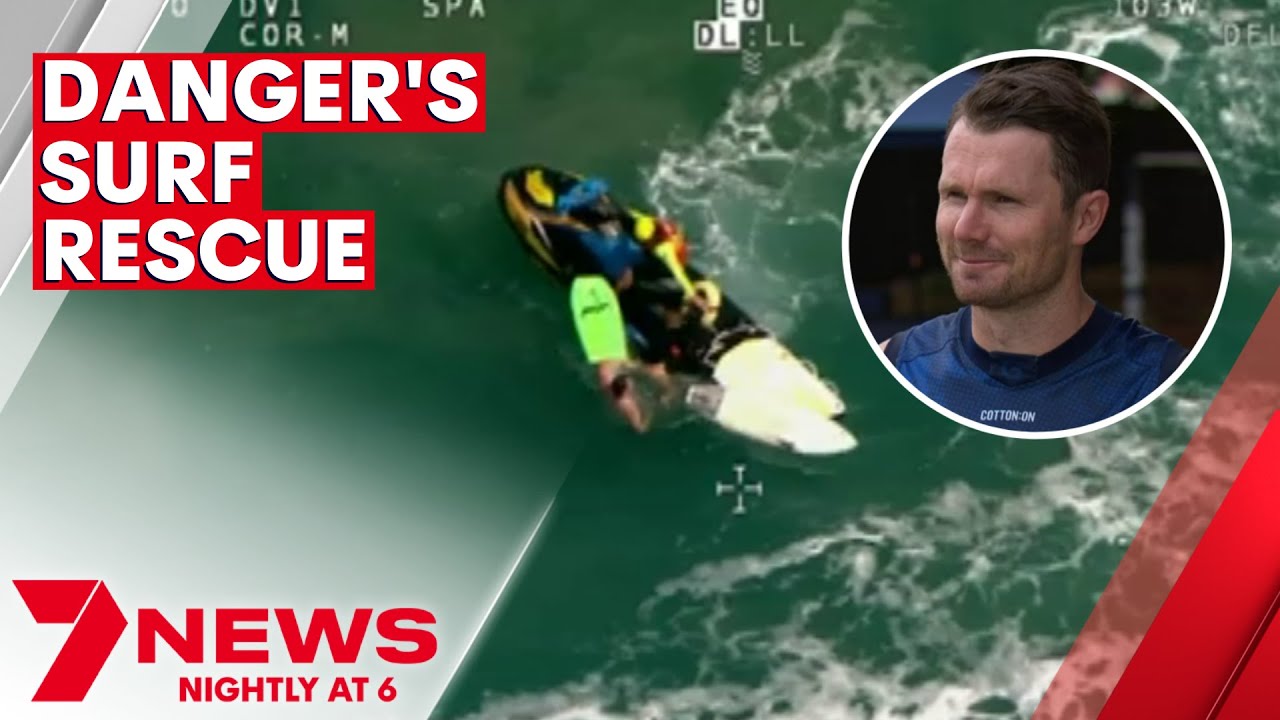 Geelong Superstar Patrick Dangerfield Saves Three Swimmers Caught in a Rip | 7NEWS