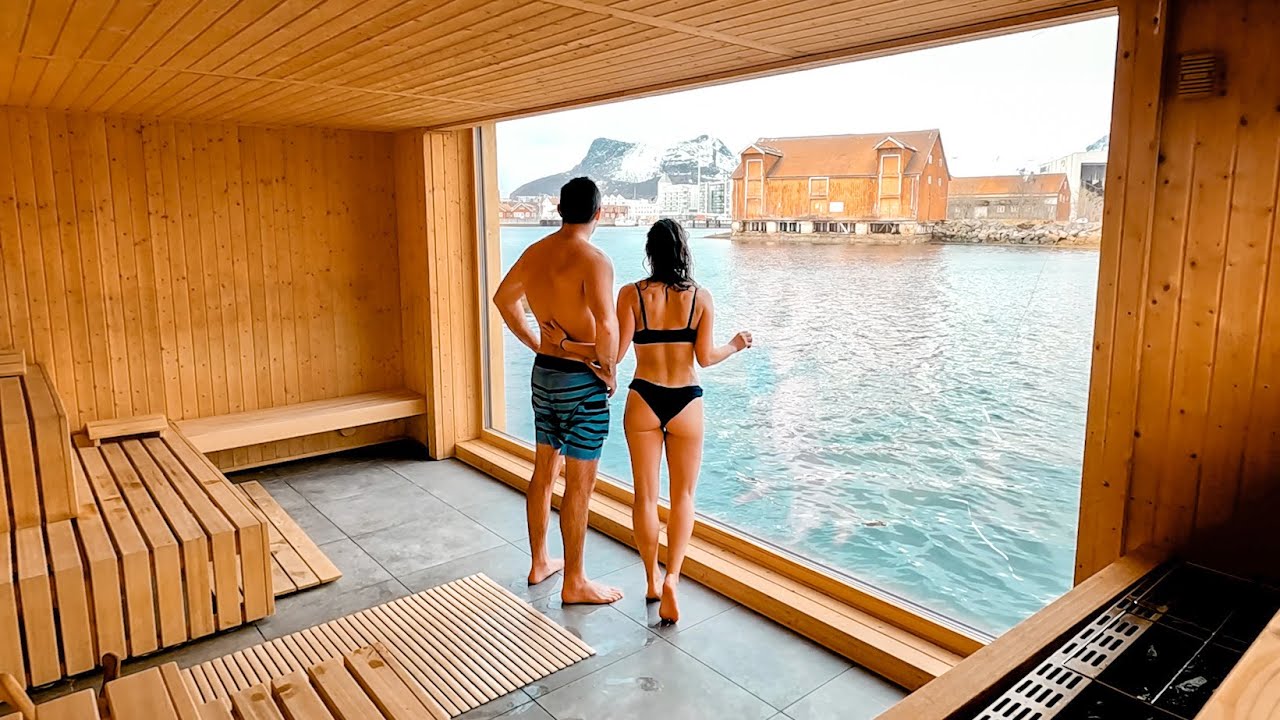 We Tried A Sauna Ice Swimming Tradition In Lofoten Islands Norway | Mathers On The Map