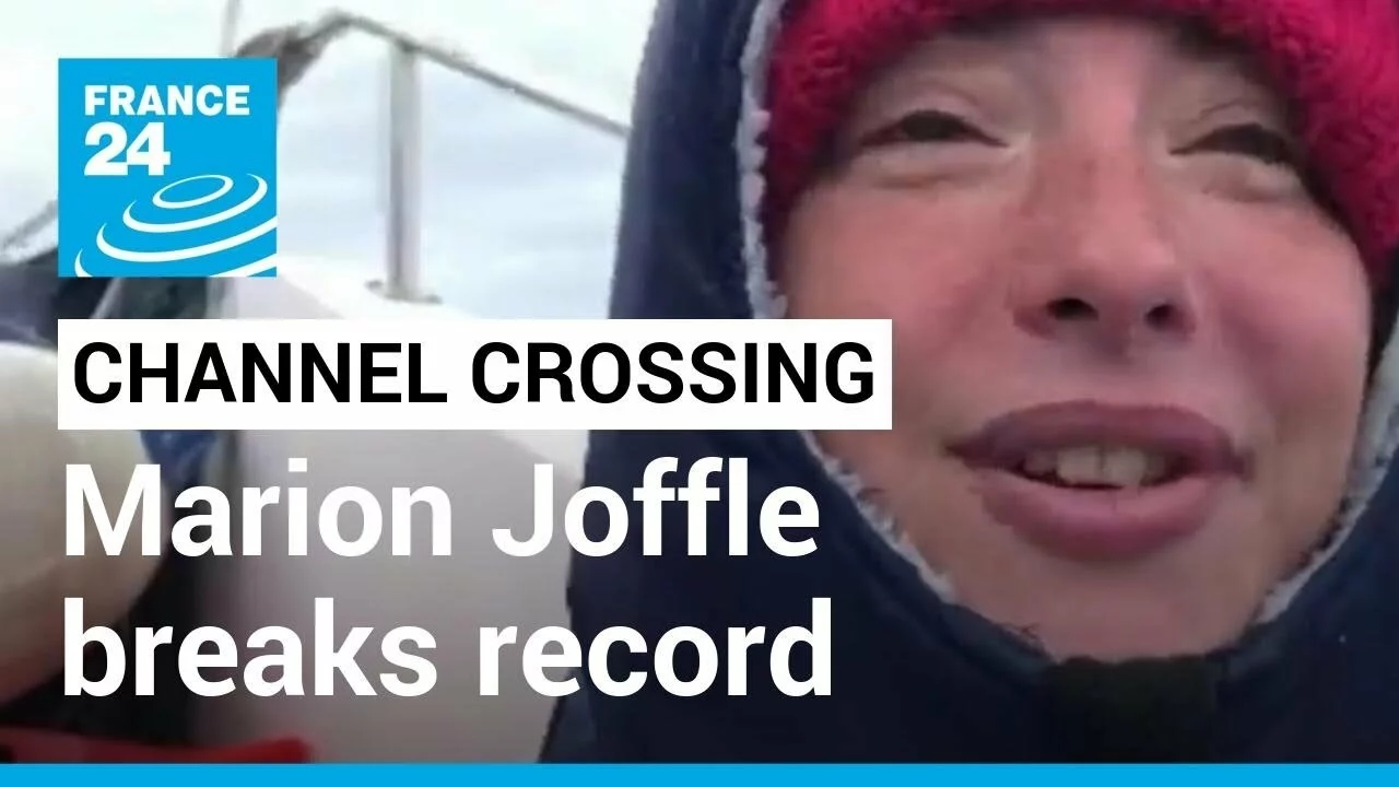 Channel Crossing: Marion Joffle Breaks Record Swimming From UK to France | France 24 English
