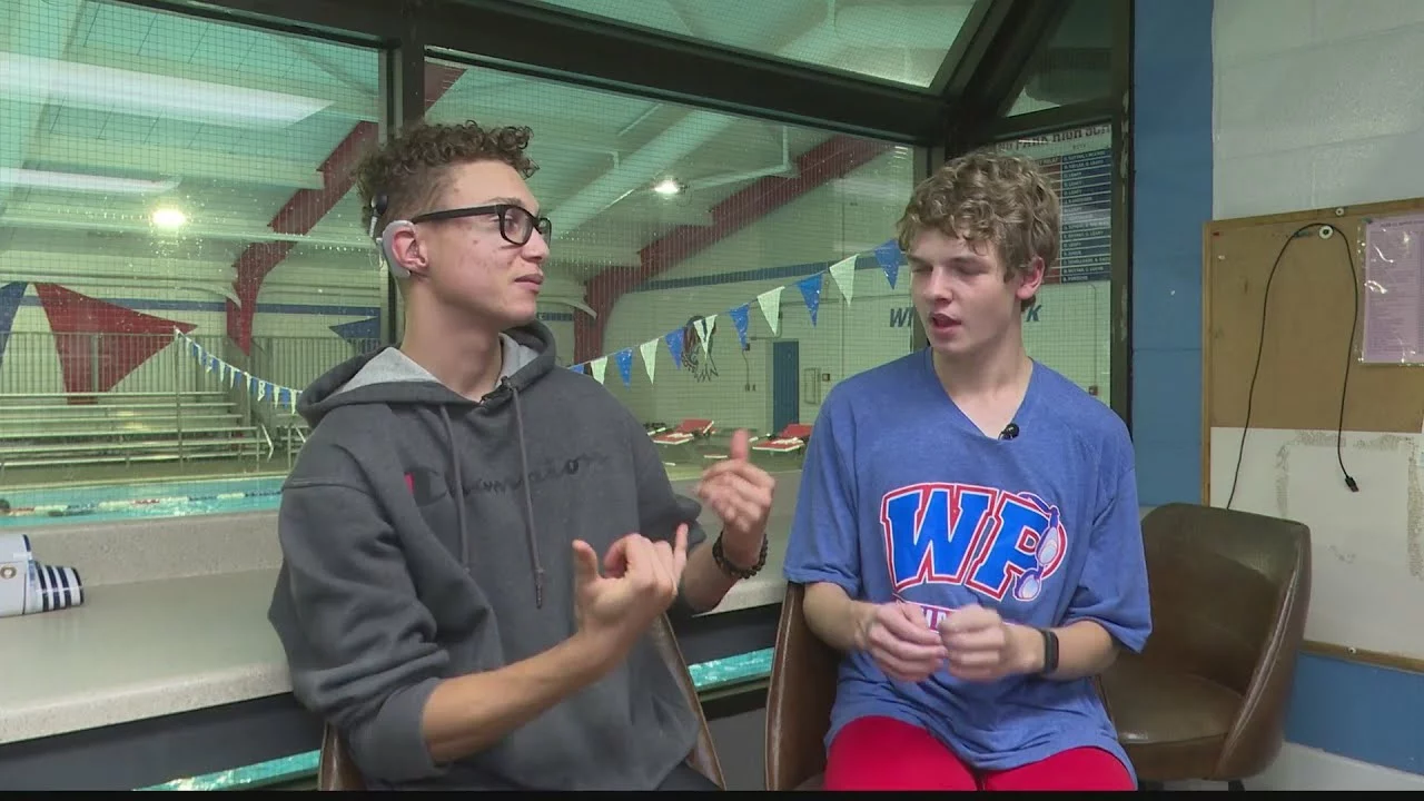 Wheeling Park High School Swimmer Learns Sign Language to Help Teammate | WTRF