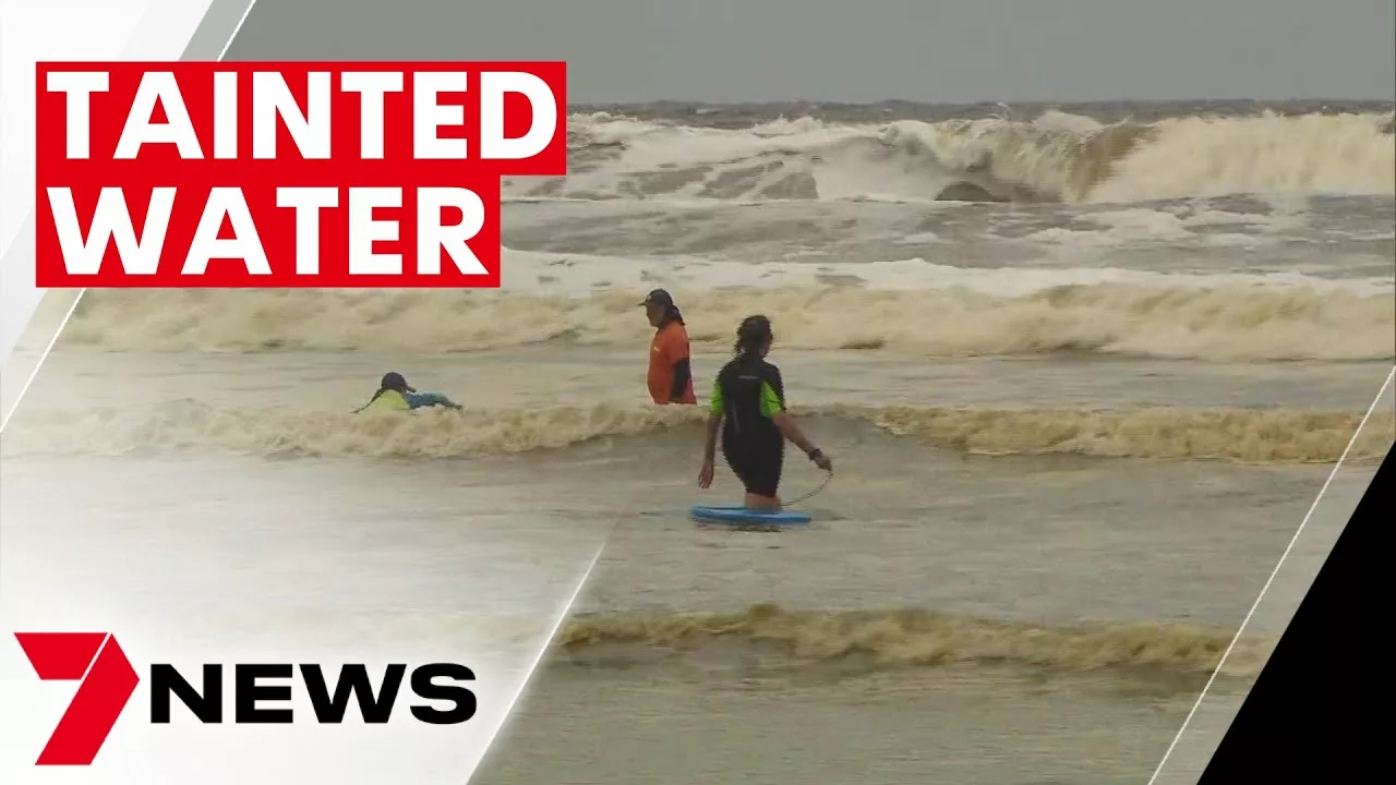 Swimmers Advised to Steer Clear of Fleurieu Peninsula Beaches as Floodwaters Pour in | 7NEWS