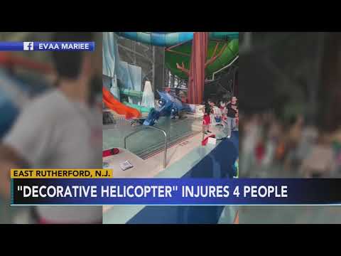 Decorative helicopter falls, injures 4 at American Dream mall in NJ