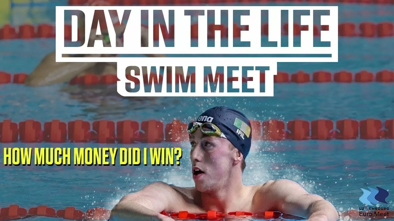 Day in the Life at a Swim Meet | Luxembourg | Wiffen Twins