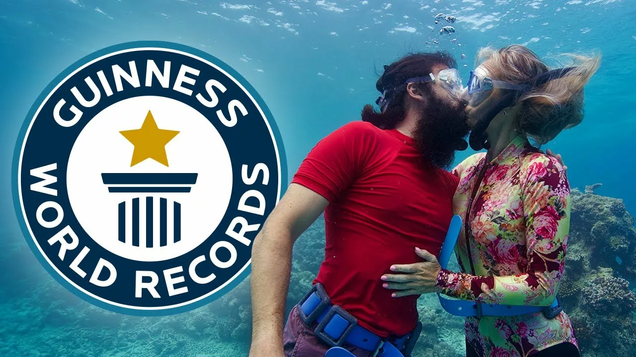 Freediving Couple Break Guinness World Record for Longest Underwater Kiss | Evening Standard