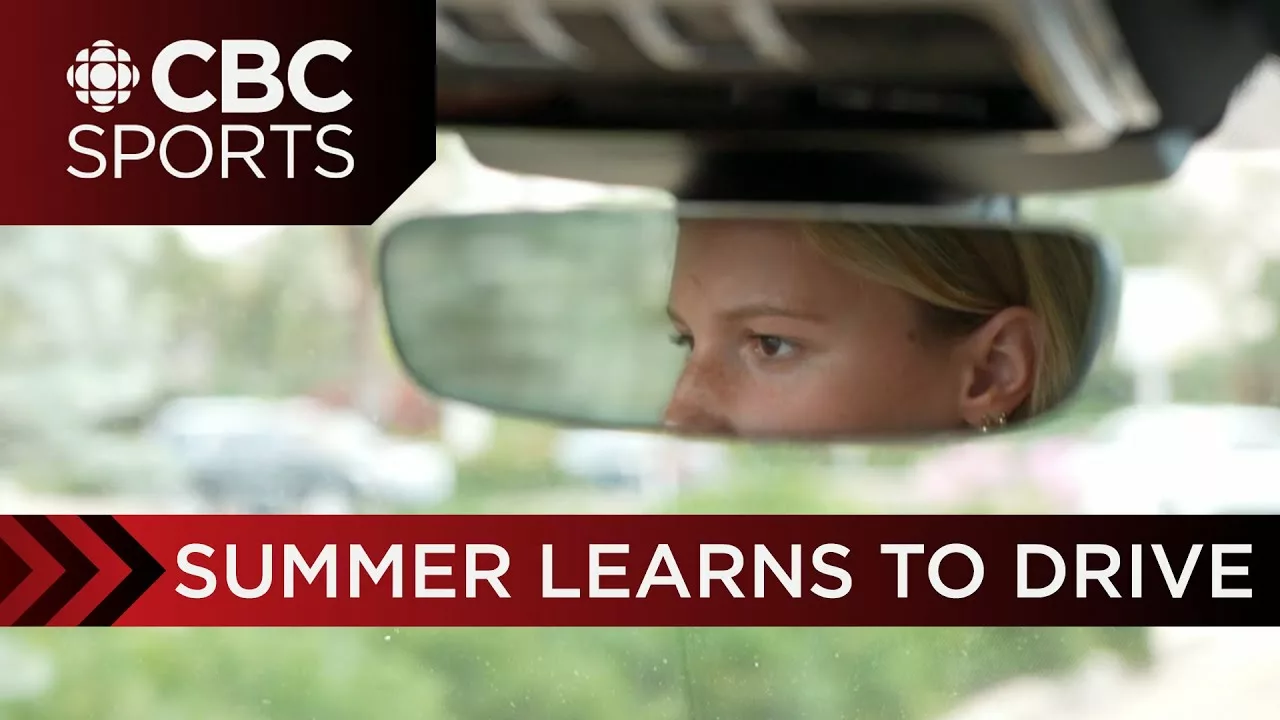 ‘Go Go Go!’: Watch 16-Year-Old Summer McIntosh Learn How to Drive | CBC Sports