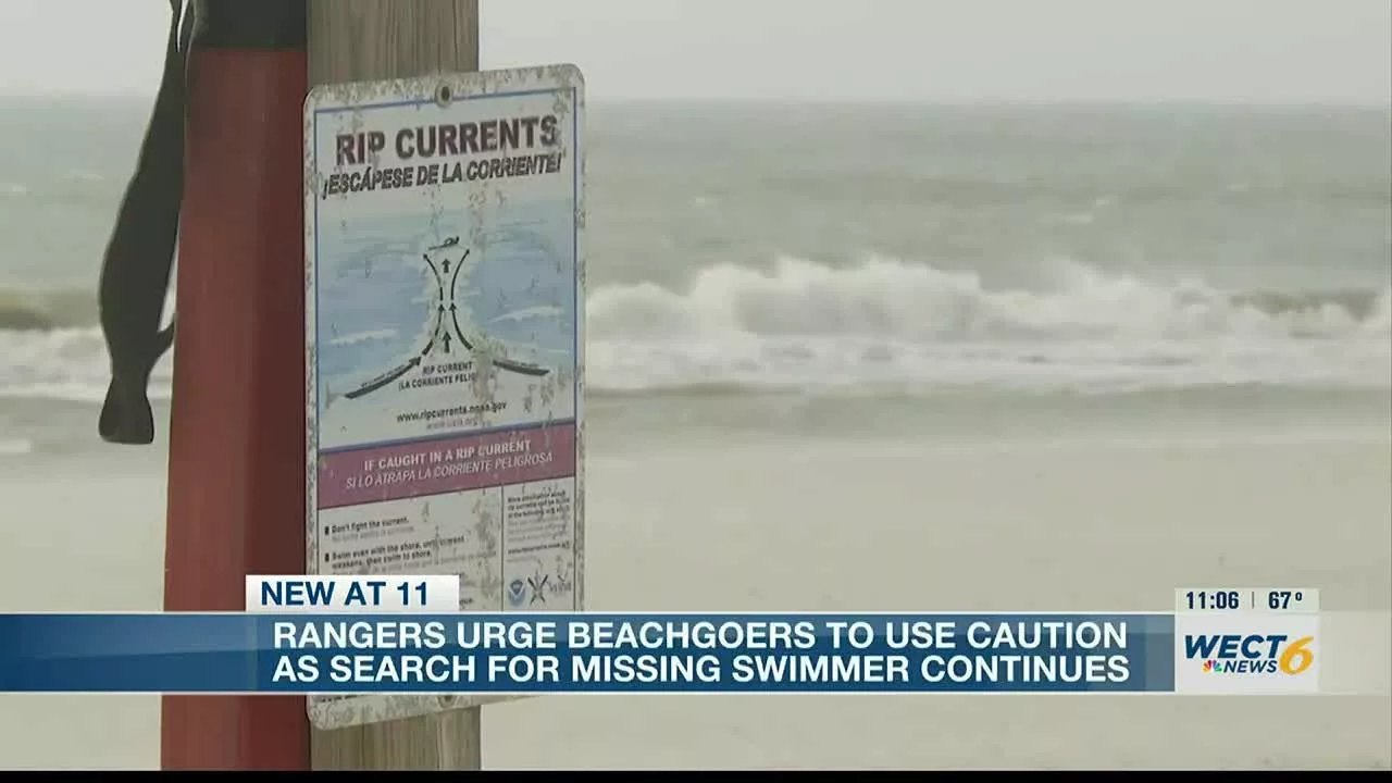 Beachgoers Urged to Use Caution as Search Continues for Missing Swimmer | WECT News 6