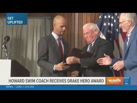 Howard University Swim Coach Honored With Drake Hero Award | Get Uplifted | WUSA9