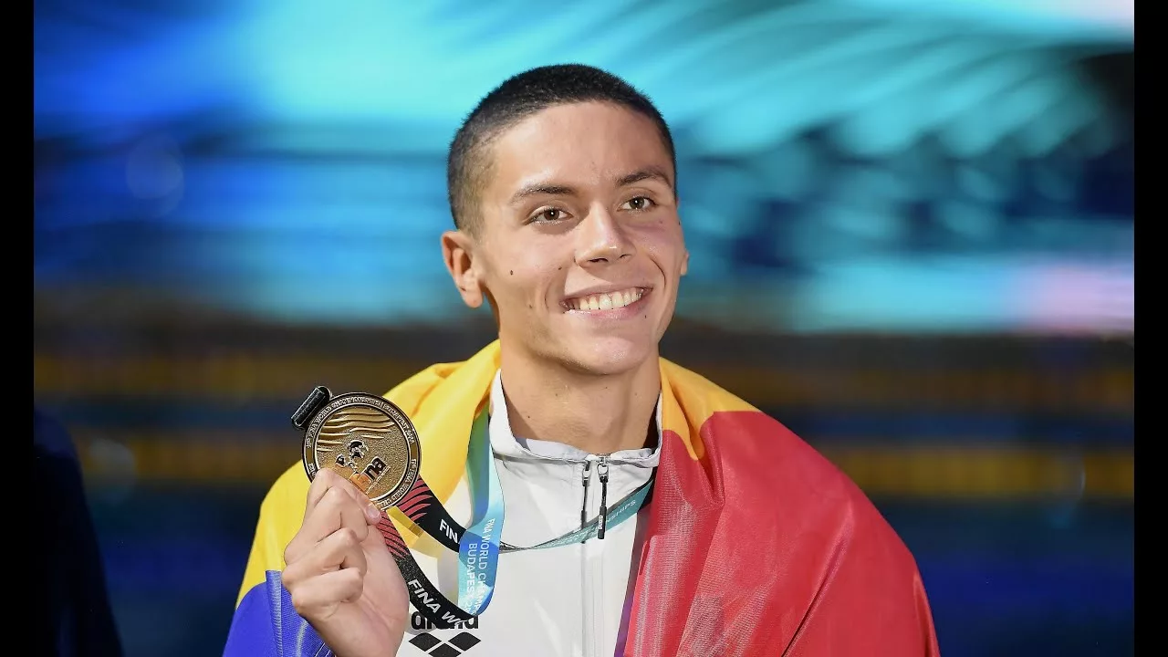 David Popovici, World Champion Swimmer, Melts Gold Medal for Children With Cancer | NBC Sports