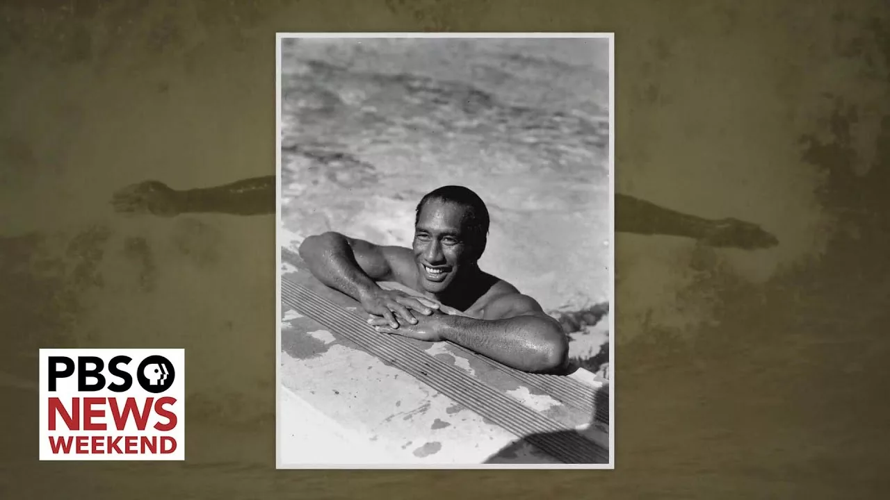 The Legacy of Native Hawaiian Swimmer and Surfer Duke Kahanamoku | PBS NewsHour