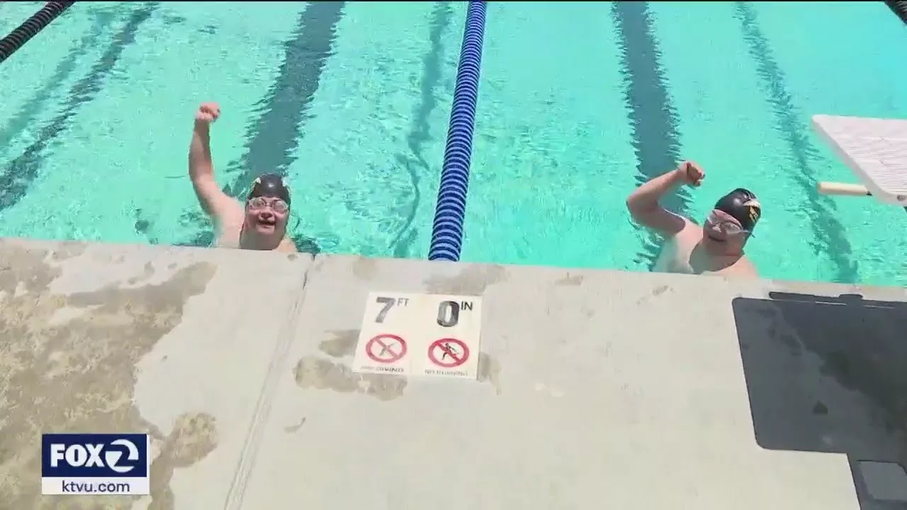 Twin Brothers With Down Syndrome Are South Bay Swim Stars | KTVU FOX 2 San Francisco