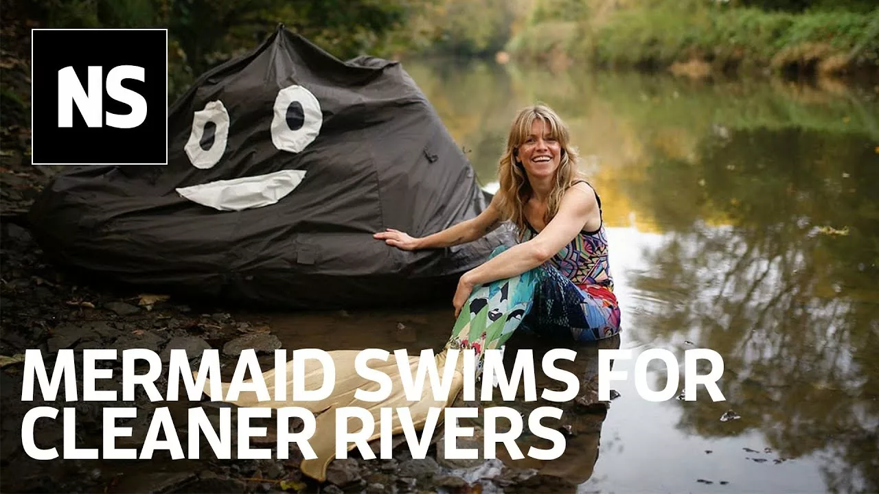 Activist Swims Bristol Channel Dressed as a Mermaid for Cleaner Rivers | New Scientist