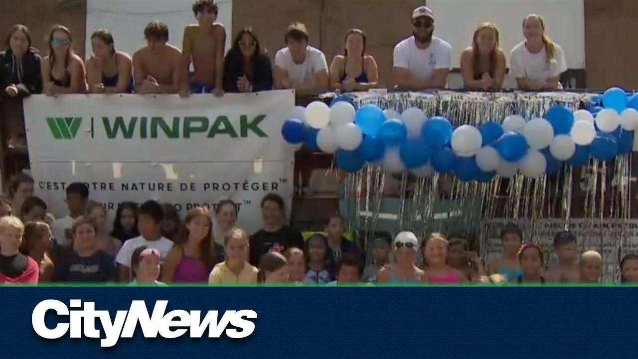 Swimmers at Glenmore Pool Raise Funds for Montreal Children’s Hospital | CityNews Swimmers at Glenmore Pool Raise Funds for Montreal Children’s Hospital | CityNews
