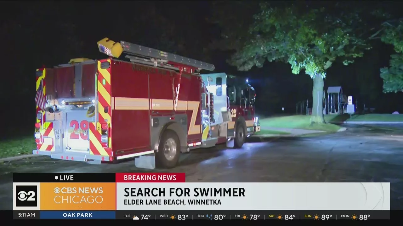 Water Rescue Underway in Winnetka for Missing Swimmer Amid Dangerous Lake Conditions | CBS Chicago