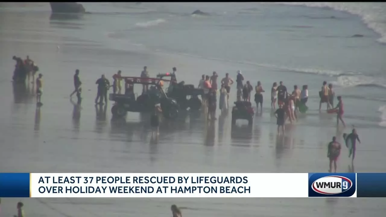 Emergency Responders at Hampton Beach Report an Increase of Rescue Calls This Summer | WMUR-TV