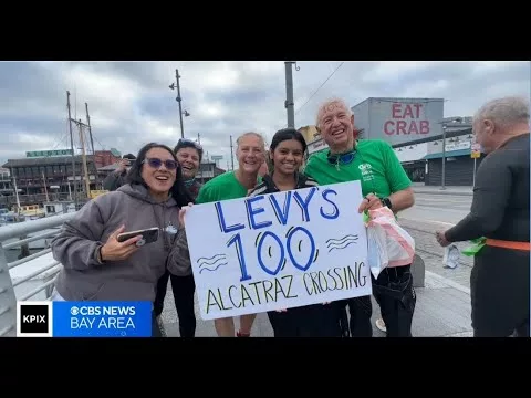 Game Day: Local Swimmer Completes 100th Swim From Alcatraz | KPIX | CBS News Bay Area