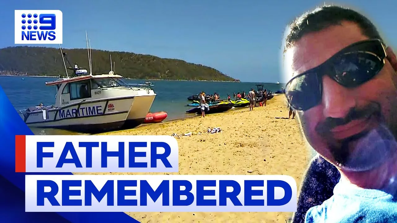 Proud Dad Dies Swimming With Son at Local Beach | 9 News Australia