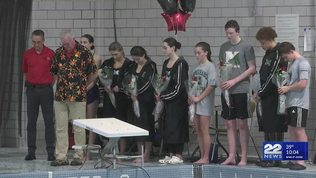 Westfield High Swim Team Holds Moment of Silence for Fallen Navy Seal | WWLP-22News
