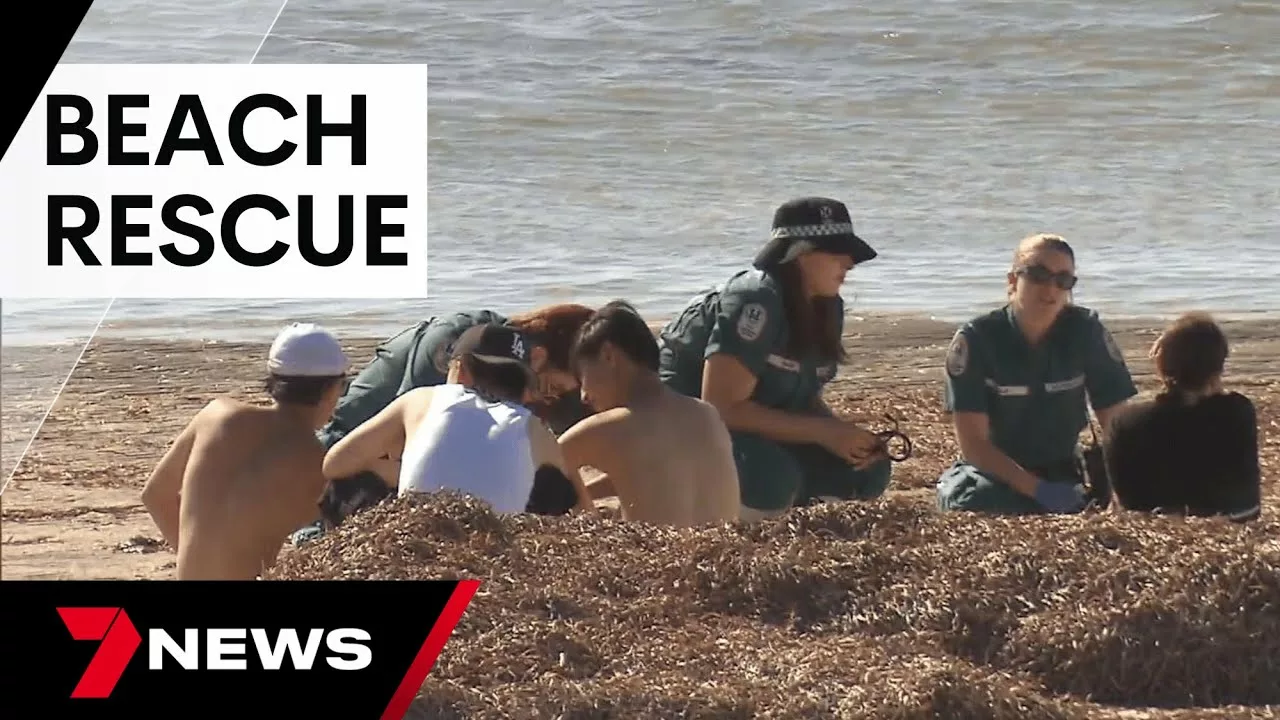 Three Swimmers Rescued at Largs Bay | 7 News Australia