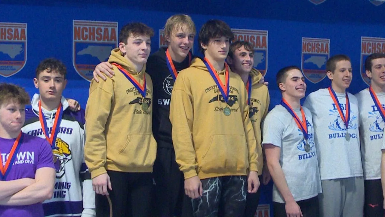 Croatan Swimmers Earn Individual and Relay Gold Medals at State 3A Swim Championships | WITN-TV