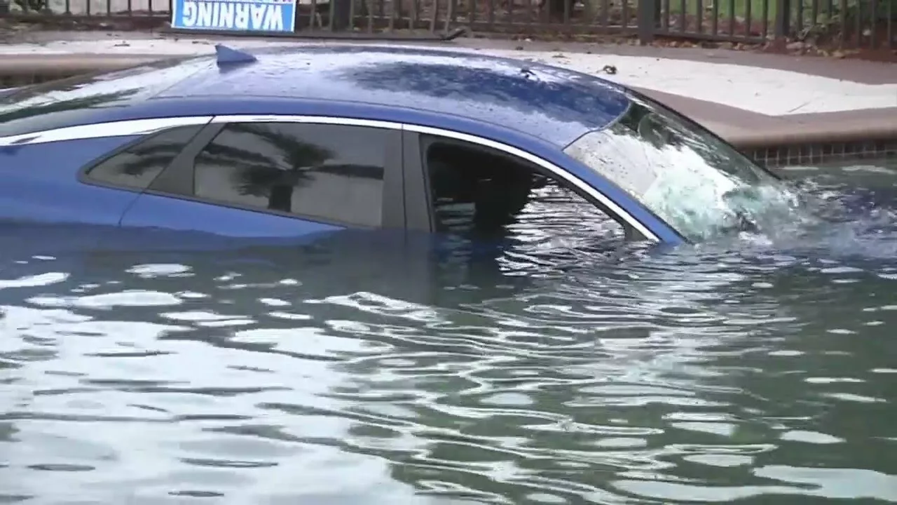 Car Crashes Into Southwest Miami-Dade Pool | CBS Miami