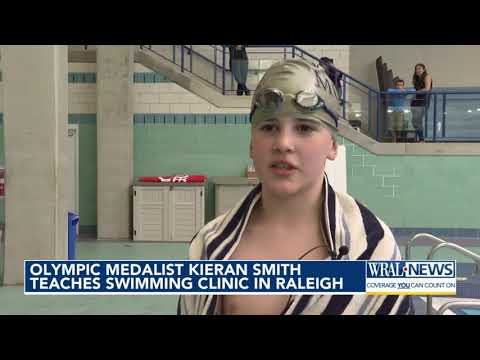 Olympic Medalist Kieran Smith Teaches Swimming Clinic in Raleigh | WRAL