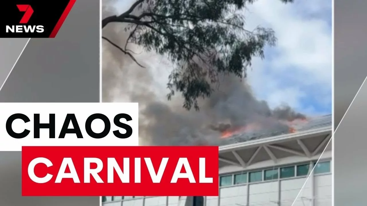 Sydney Swimming Carnival Chaos After Fire at Sydney Aquatic Centre | 7 News Australia