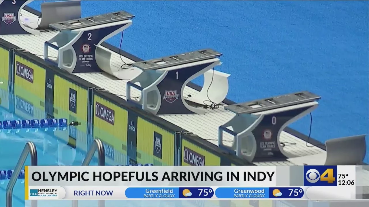 Olympic Swim Trials In Indy: Swimmers Preparing For Trials At Lucas Oil Stadium | CBS4 Indy