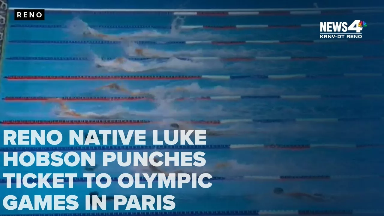 Former Reno High Swimmer Luke Hobson Earns Spot In Paris Games After Win At U.S. Trials | KRNV News 4