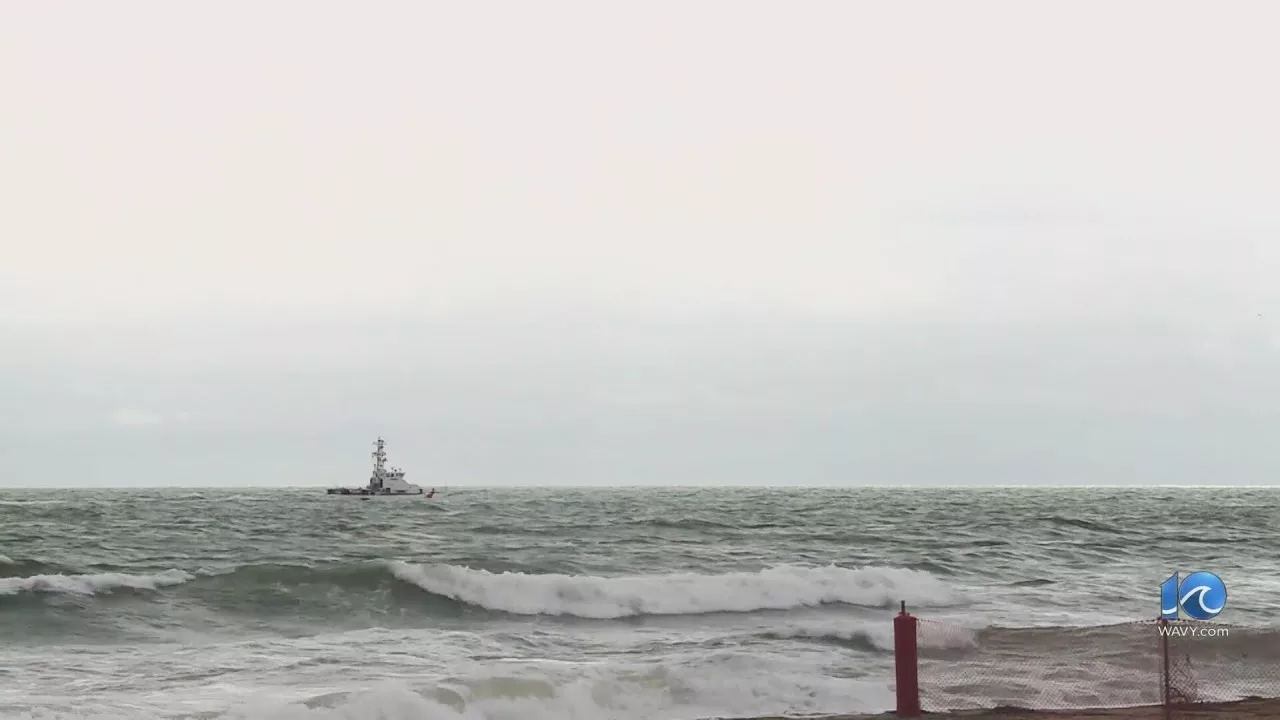 VBPD: Recovery Efforts for Two Missing Swimmers Halted Due to Rough Seas | WAVY TV 10